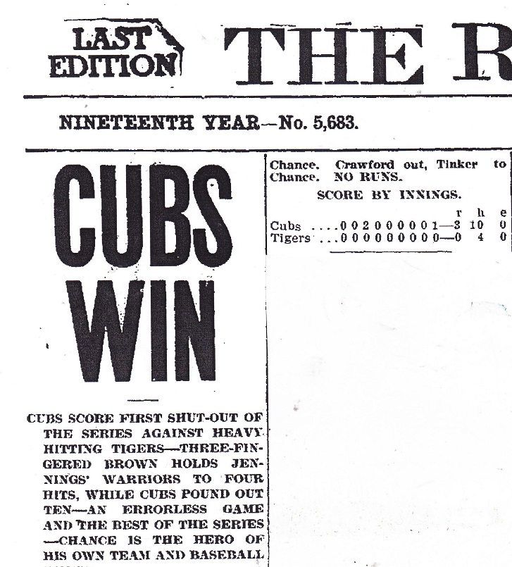 1908 World Series: How the Cubs Beat the Tigers