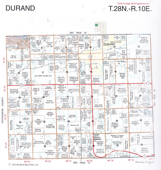 Durand Township Aerial Map RPL's Local History