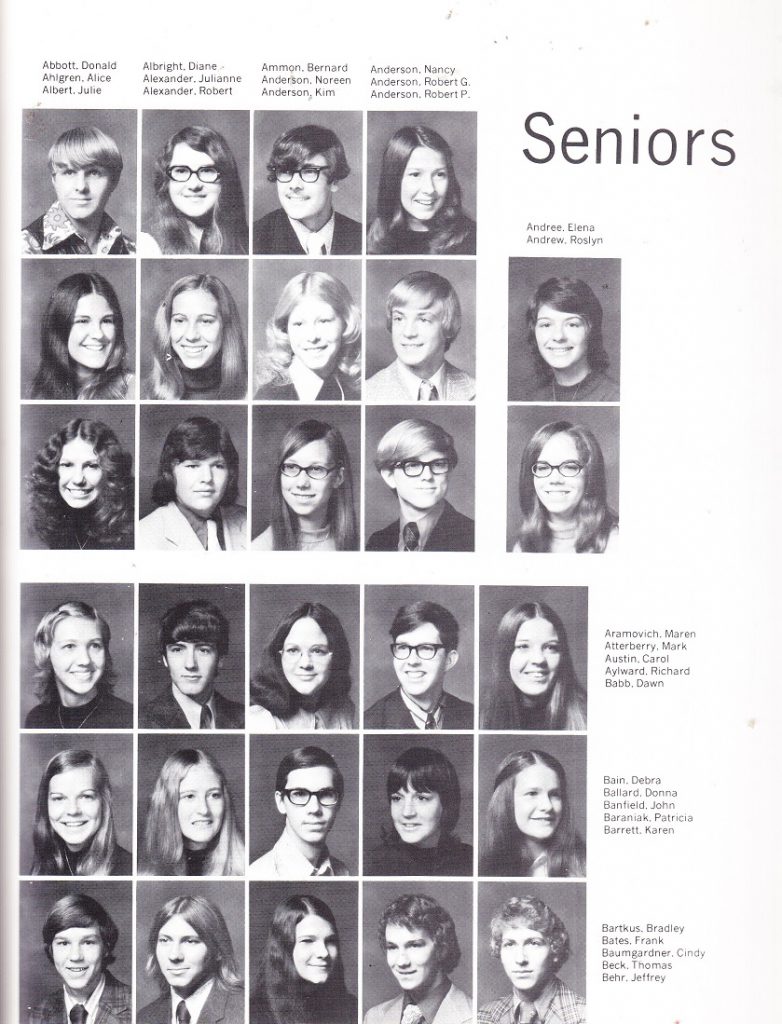 Guilford High School 1973 Seniors Abb Beh Rpl S Local History