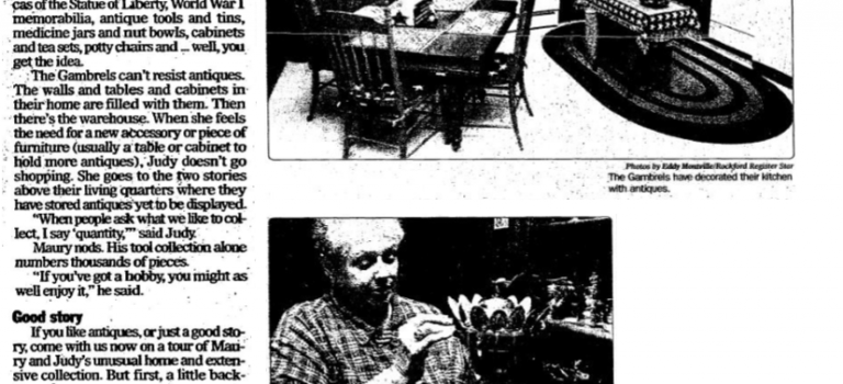 Maury and Judy Gambrel Antiques RR Star Oct. 4, 2001 Maury and Judy Gambrel Antiques RR Star Oct. 4, 2001